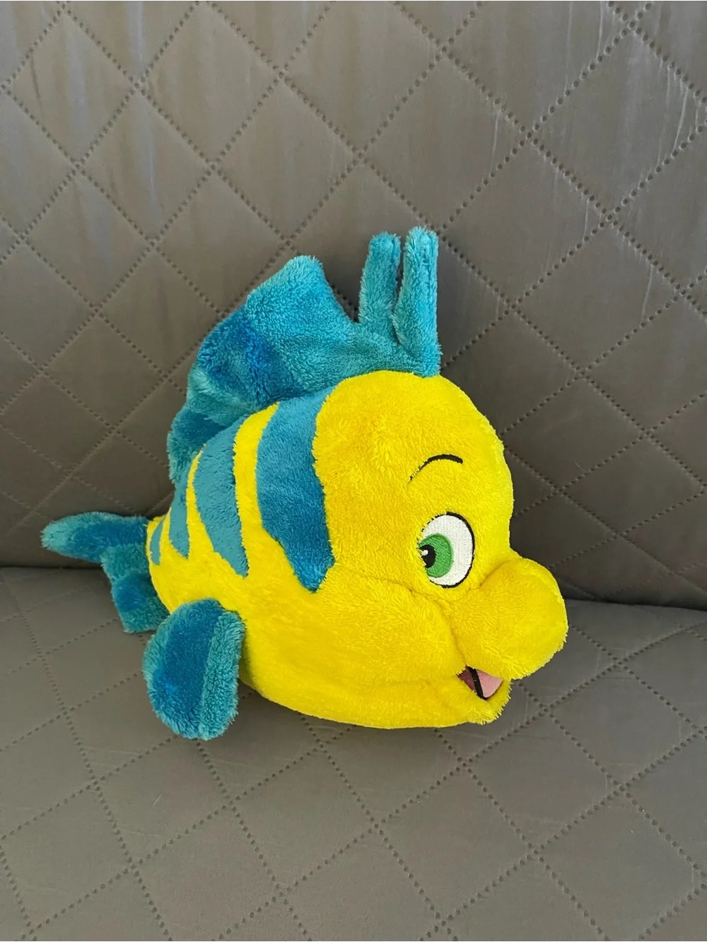 Disney Yellow and Blue Plush Fish Character Toy (Good)